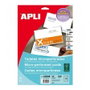 Apli Tarjetas de Visita Microperforadas Blancas 200g Mate 90x50,8mm